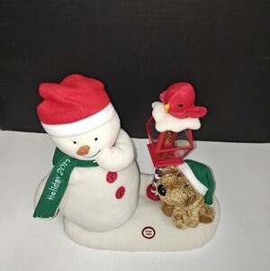 Hallmark Merry Carolers Trio Snowman Animated Musical Jingle Pals Plush 2013